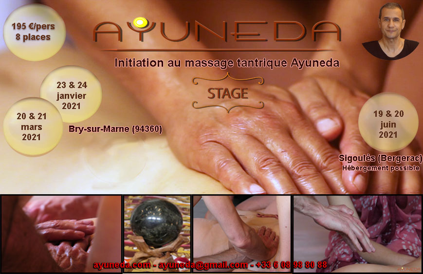 Initiation au massage tantrique - Spa - Belgique  Ayuneda 0608988088